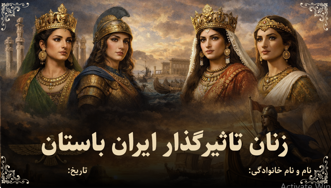 پاورپوینت زنان تاثیر گذار ایران باستان